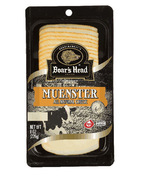 Boar's Head Muenster Cheese Sliced 8oz/226g
