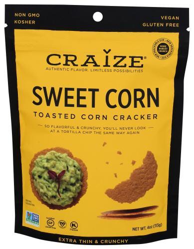 Craize Gluten Free Cracker Toasted Corn Sweet 4oz