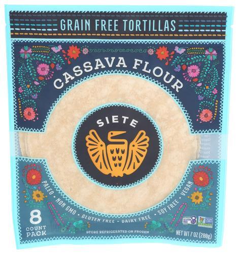 Siete Tortilla Cassava Flour 8pc
