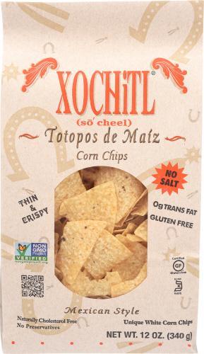 Xochitl Corn Chips no Salt 12oz