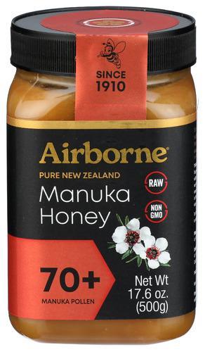 Airborne Pure NZ Manuka Honey 70+ 17.6oz/500g