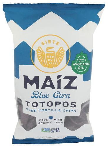 Siete Chips Tortila Blue Corn 4oz