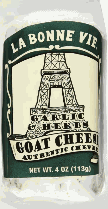 La Bonne Vie Goat log & Garlic 4oz