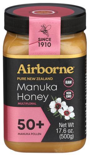 Airborne Pure NZ Manuka Honey 50+ 17.6oz/500g
