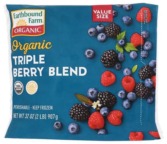 Earthbound Farm Triple Berry Basket Blend 2lb