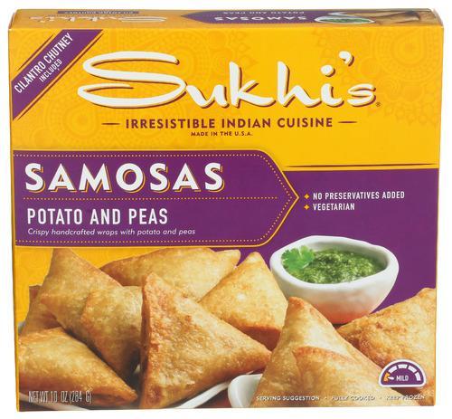 Sukhis Samosas Potato & Pea 10oz
