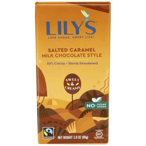 Lilys Salted Caramel Creamy Milk Chocolate Bar 3oz
