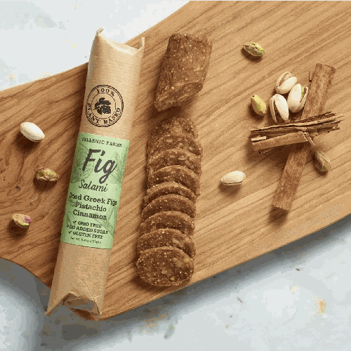 Hellenic Farms Fig salami pistachio cinnamon 6.4oz