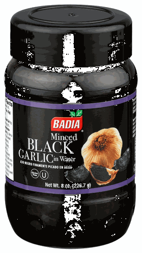 Badia Black Garlic minced in water 8oz
