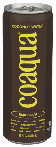 Coaqua Water Coconut Espresso'd 12 fl oz/355ml