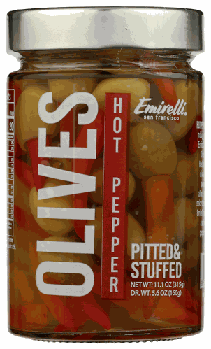 Emirelli Olives Stuffed Hot Pepper 11.10oz
