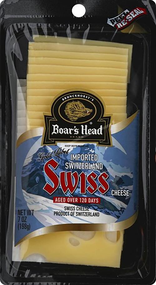 Boar's Head Swiss Cheese Siced 8oz