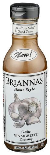 Briannas Viniagrette Garlic 12oz