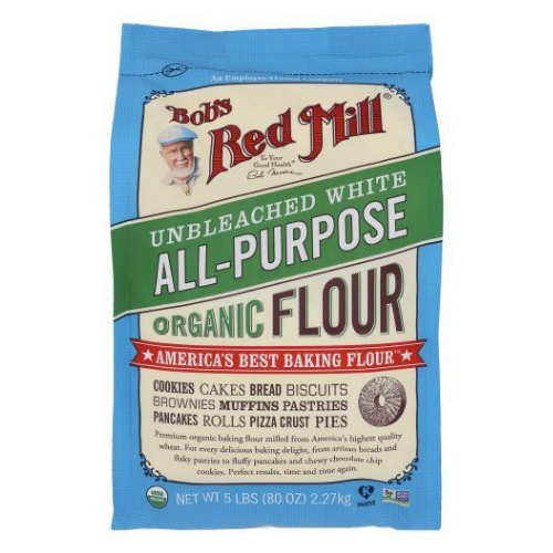 Bobs Red Mill All Purpose Flour Unbleached Organic 5lbs