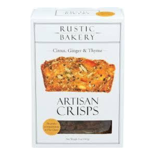 Rustic Bakery Artisan Crisps Citrus, Ginger & Thyme 5oz