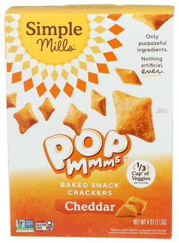 Simple Mills Snack Cracker Cheddar 4oz/113g