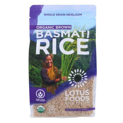 Lotus Basmati Rice Organic Brown 30oz