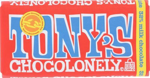Tonys Chocolonely Milk Choc Bar 6.35oz