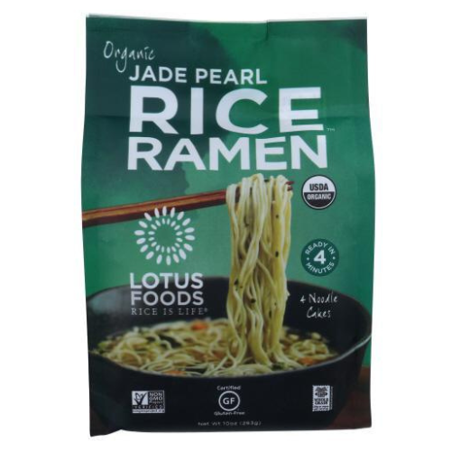 Lotus Foods Wakame Miso Soup Jade Pearl Rice Ramen 2.8oz/80g