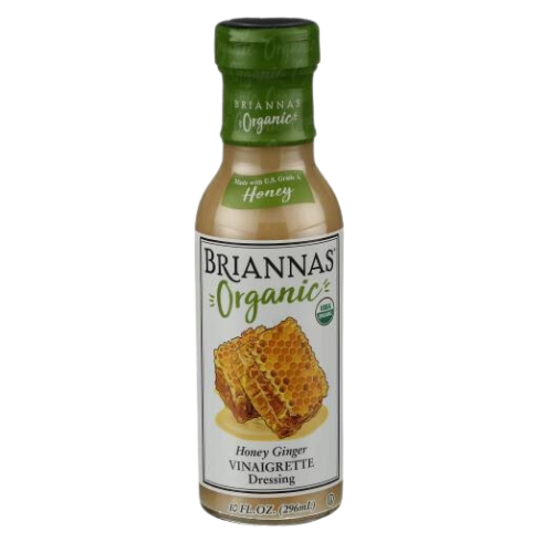 Briannas Viniagrette Honey Ginger Organic 12oz