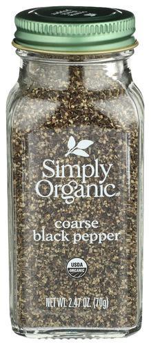 Simply Organic Black Pepper Coarse 2.47oz