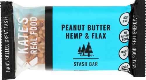 Kates Real Food Bars Peanut Butter Hemp & Flax 6.6oz