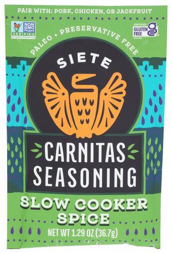 Siete Seasoning Carnitas Slow Cooker Spice 1.29oz