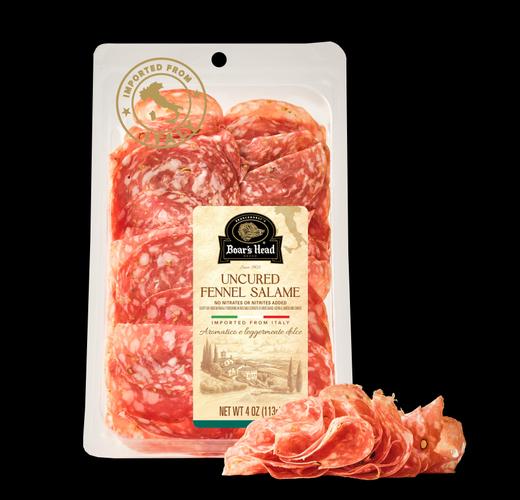 Boar's Head Uncured Fennel Salame Fennel Tray 4oz/113g