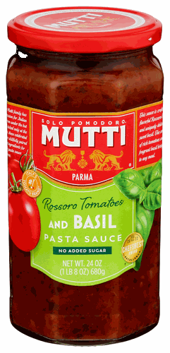 Mutti Pasta Sauce with Tomato & Basil 24oz/680g