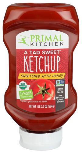 Primal Kitchen Ketchup W Honey Squeeze 18.5oz