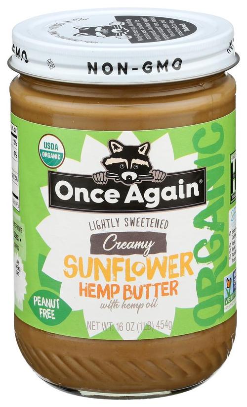 Once Again Sunflower Hemp Org Butter 16oz