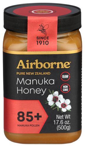 Airborne Pure NZ Manuka Honey 85+ 17.6oz/500g