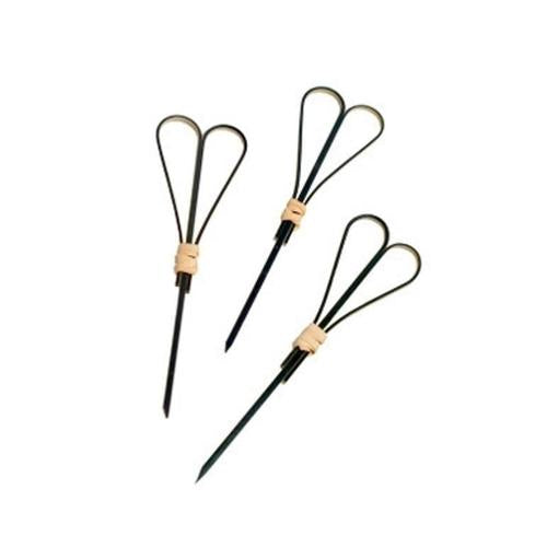 Bamboo Skewer Looped heart  3.9" x100