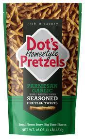 Dots Homestyle Pretzels Parmisan Garlix 16oz