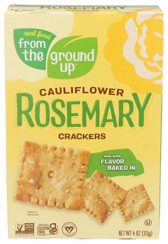 From the Ground Up Cauliflower Rosemary Seasalt Cracker 4oz