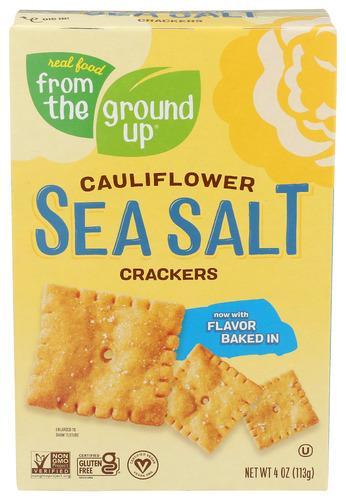 From the Ground Up Cauliflower Sea salt Cracker 4oz