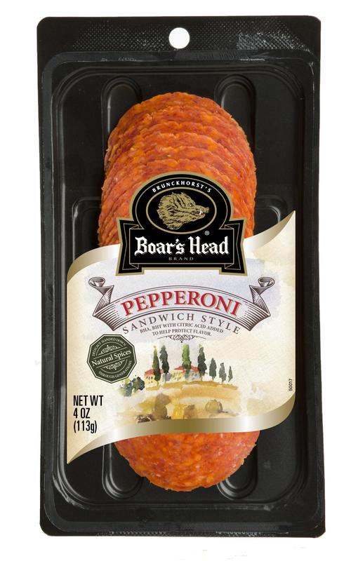 Boar's Head Pepperoni sandwich Style 4oz