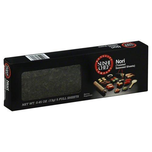 Sushi Chef Nori 5 Full Sheets 0.45oz (13g)