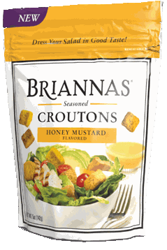 Briannas Croutons Honey Mustard 5oz