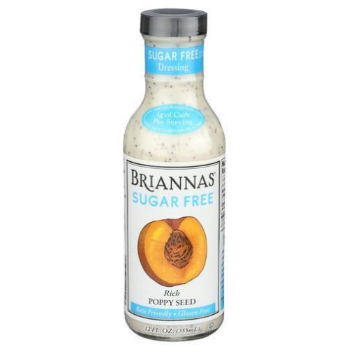 Briannas Dressing Poppy Seed Sugar Free 12oz