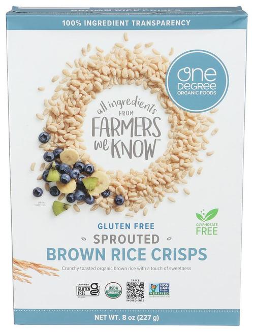 One Degree Sprouted Brown Rice Crisp 8oz
