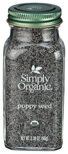Simply Organic Poppy Seeds whole 3.38oz