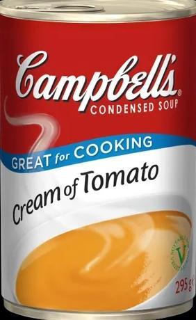 Campbell Condensed Soup Cream Of Tomato 295g