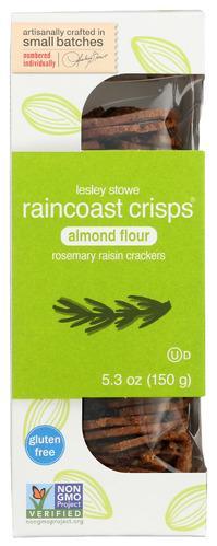 Raincoast Crisps Almond Flour, Rosemary & Rasin 5.3oz/150g