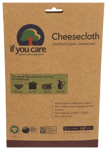 If You Care Cheesecloth Unbleached 2sqyd