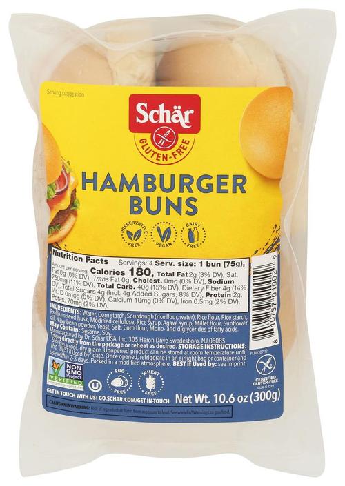 Schar Hamburger Bun 10.6 4