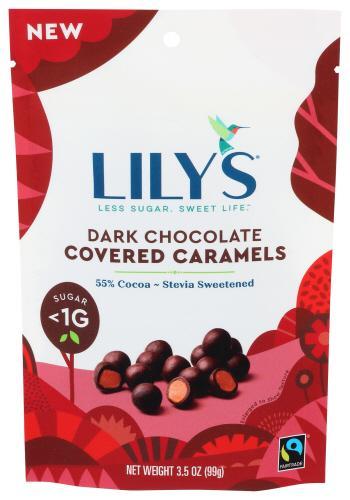 Lilys Caramel Covered Dark Chocolate 3.5oz