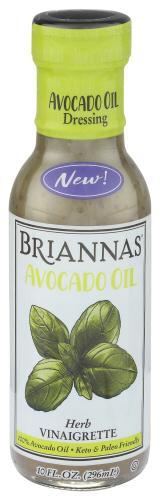 Briannas Viniagrette Herbs with Avacado Oil 12oz