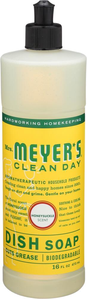 Mrs Meyers Dish Liquid Honeysuckle 16oz