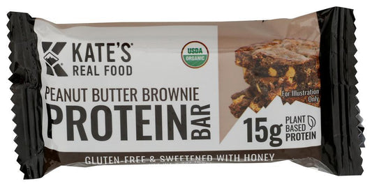 Kates Peanut Butter Brownie Protein Bar 2.2oz